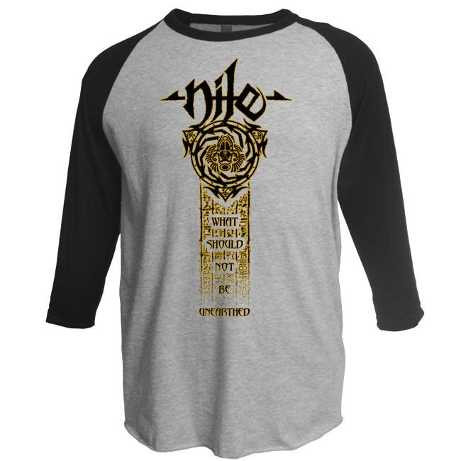 Nile Scarab Gold Outline Tour Dates Raglan Jersey