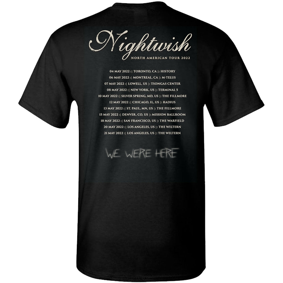 Nightwish Since 1996 Tour 2022 T-Shirt