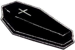 Coffin 3.5"x2.5" Patch - 3 pc prepack
