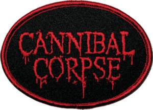 Cannibal Corpse Logo 4.25"x3.1" Patch - 3 pc prepack