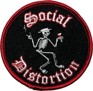 Social Distortion Skelly 3" Round Patch - 3 pc prepack