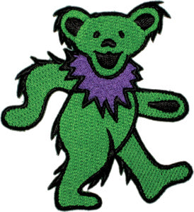 Grateful Dead Green Bear 4.4"x4.9" Patch - 3 pc prepack