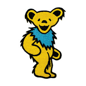 Grateful Dead Yellow Bear 2.13"x2" Patch - 3 pc prepack