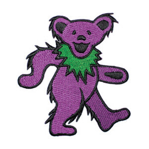 Grateful Dead Purple Bear 1.9"x2" Patch - 3 pc prepack