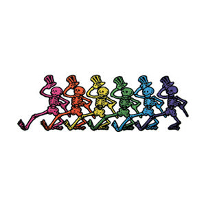 Grateful Dead Dancing Skeletons 3"x9" Oversized Patch