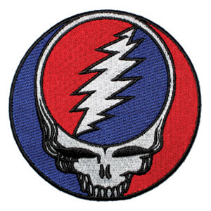 Grateful Dead Steal Your Face 5" Round Patch - 3 pc prepack