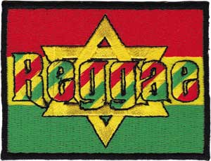 Reggae Star 3"x2.25" Patch - 3 pc prepack