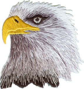 Eagle Head 3"x3" Patch - 3 pc prepack