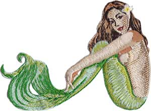 Mermaid 3.25"x3.75" Patch - 3 pc prepack