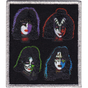 KISS 4 HeadsÂ 3.25"x3.75"Â Patch - 3 pc prepack