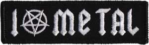 I Love Metal 4.25"x3.5" Patch - 3 pc prepack