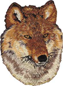 Red Wolf 2.75"x3.5" Patch - 3 pc prepack