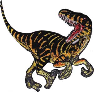 Striper Velociraptor 4.1"x3.5" Patch - 3 pc prepack