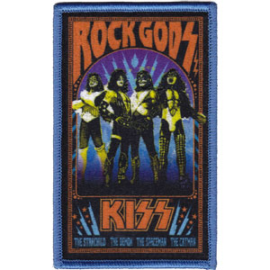 KISS Rock Gods 4.25"x2.6" Patch - 3 pc prepack