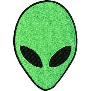 Alien Head 2.65"x3.75" Patch - 3 pc prepack