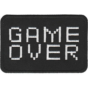 Game Over 3.75"x2.3" Patch - 3 pc prepack