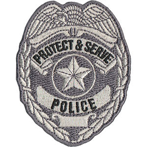 Police Protect  Serve 2.4"x3" Patch - 3 pc prepack