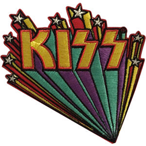 KISS Logo Star Banners 3.5"x3.6" Patch - 3 pc prepack