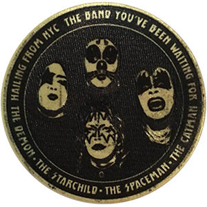 KISS Hailing From NYC 3.5" Round Patch - 3 pc prepack