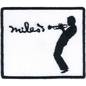 Miles Davis Silhouette 3"x2.6" Patch - 3 pc prepack
