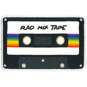 Rad Mix Tape 3.5"x2.3" Patch - 3 pc prepack