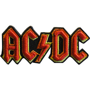 AC/DC Logo 3.5"x1.5" 3D Patch - 3 pc prepack