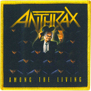 Anthrax Among the Living 4"x4" Patch - 3 pc prepack