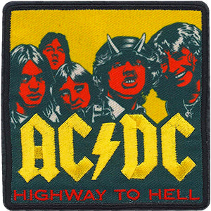 AC/DC Highway To Hell Poster 3.5"x3.5" Patch - 3 pc prepack