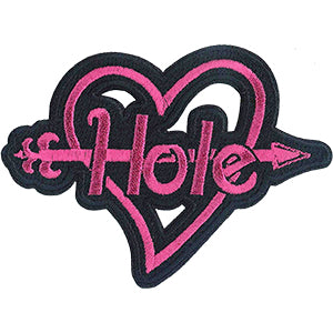 Hole Arrow Heart 3"x4" Patch - 3 pc prepack