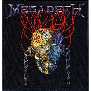 Megadeth Skull Wires 3.5"x3.7" Patch - 3 pc prepack