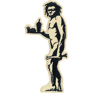 Banksy's Graffiti Fast Food Caveman 2"x4" Patch - 3 pc prepack