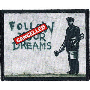 Banksy's Graffiti Dreams Cancelled 3.6"x3" Patch - 3 pc prepack