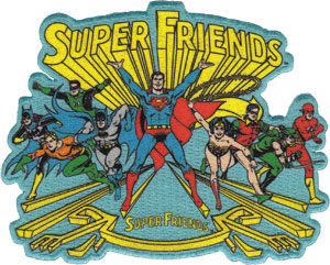 DC Comics Super Friends 4"x3" Patch - 3 pc prepack