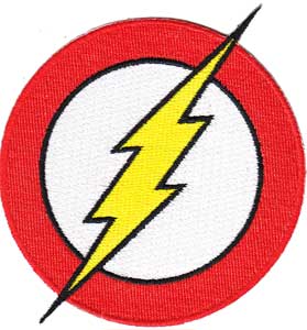 DC Comics Originals The Flash Logo 3.25"x3.5" Patch - 3 pc prepack