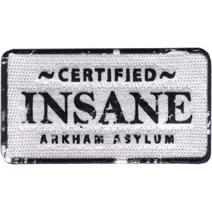 DC Comics Originals Joker Insane 3.2"x1.75" Patch - 3 pc prepack