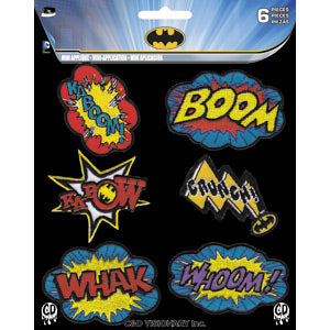 DC Comics Originals Batman Action Bursts 6 Pack 1.6" Mini Patch Set - 3 pc prepack