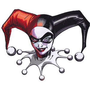 DC Comics Originals Harley Quinn Headshot 7"x5.5" Patch - 3 pc prepack