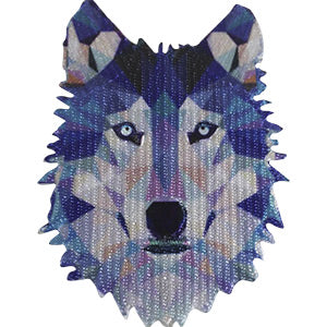 Geometric Wolf 3"x4" Patch - 3 pc prepack