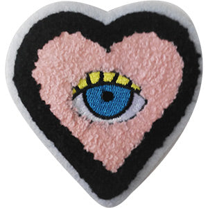 Heart Eye 3.5"x3.6" Chenille Patch - 3 pc prepack