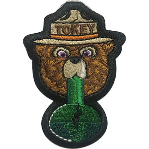 Tokey The Bear 2.4"x3.5" Patch - 3 pc prepack