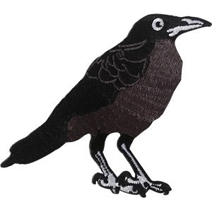 Crow 4"x3.4" Patch - 3 pc prepack