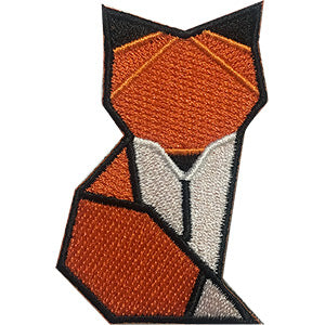 Geometric Fox 2.25"x3.5" Patch - 3 pc prepack