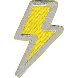 Lightning Bolt 2.25"x3.5" Patch - 3 pc prepack