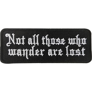 Wander Lost 4"x1.5" Patch - 3 pc prepack