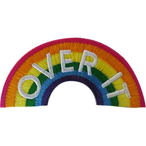 Over It Rainbow 3.4"x1.6" Patch - 3 pc prepack