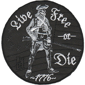 Live Free Or Die 3.25" Round Patch - 3 pc prepack