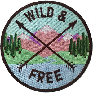 Wild  Free 3.25" Round Patch - 3 pc prepack