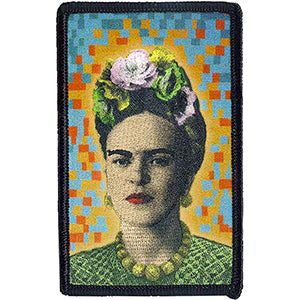 Frida Kahlo Pixel Mosaic 2.6"x4.25" Patch - 3 pc prepack
