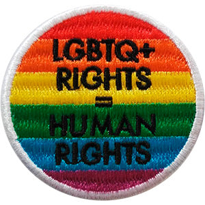 LGBTQ+ Human Rights 3.3" Round Patch - 3 pc prepack