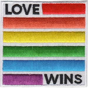 LGBTQ+ Love Wins 3"x3" Patch - 3 pc prepack